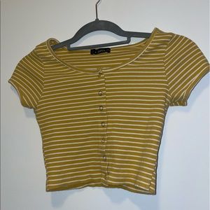 zaful striped crop top